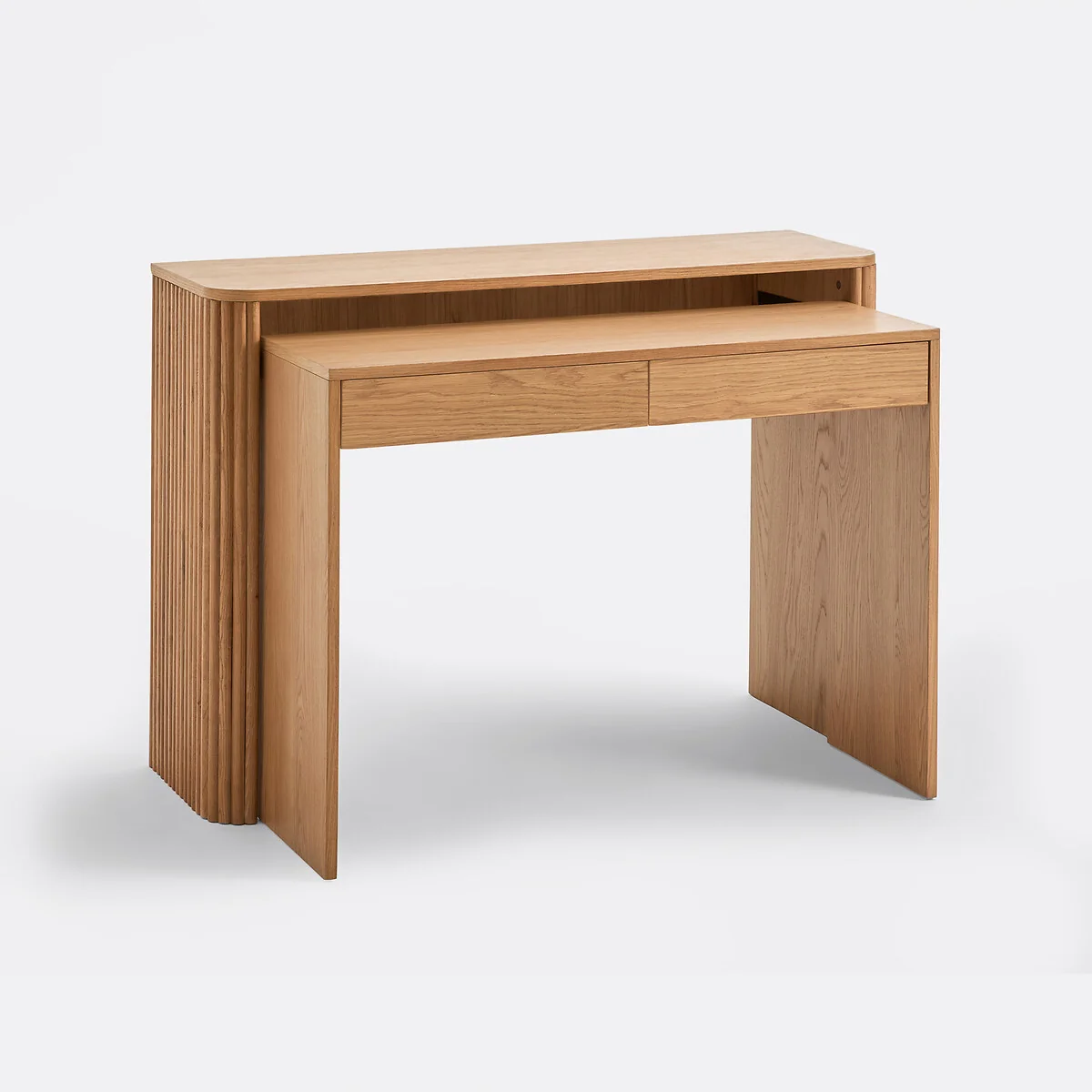 Tindy Nesting Desk in Solid Oak and Oak Veneer – image 3
