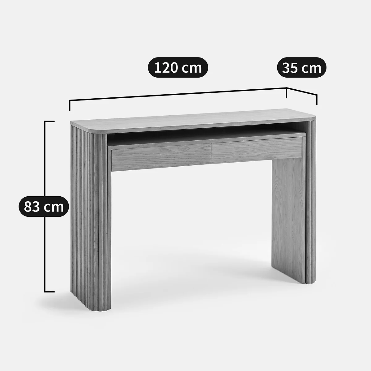 Tindy Nesting Desk in Solid Oak and Oak Veneer – image 10