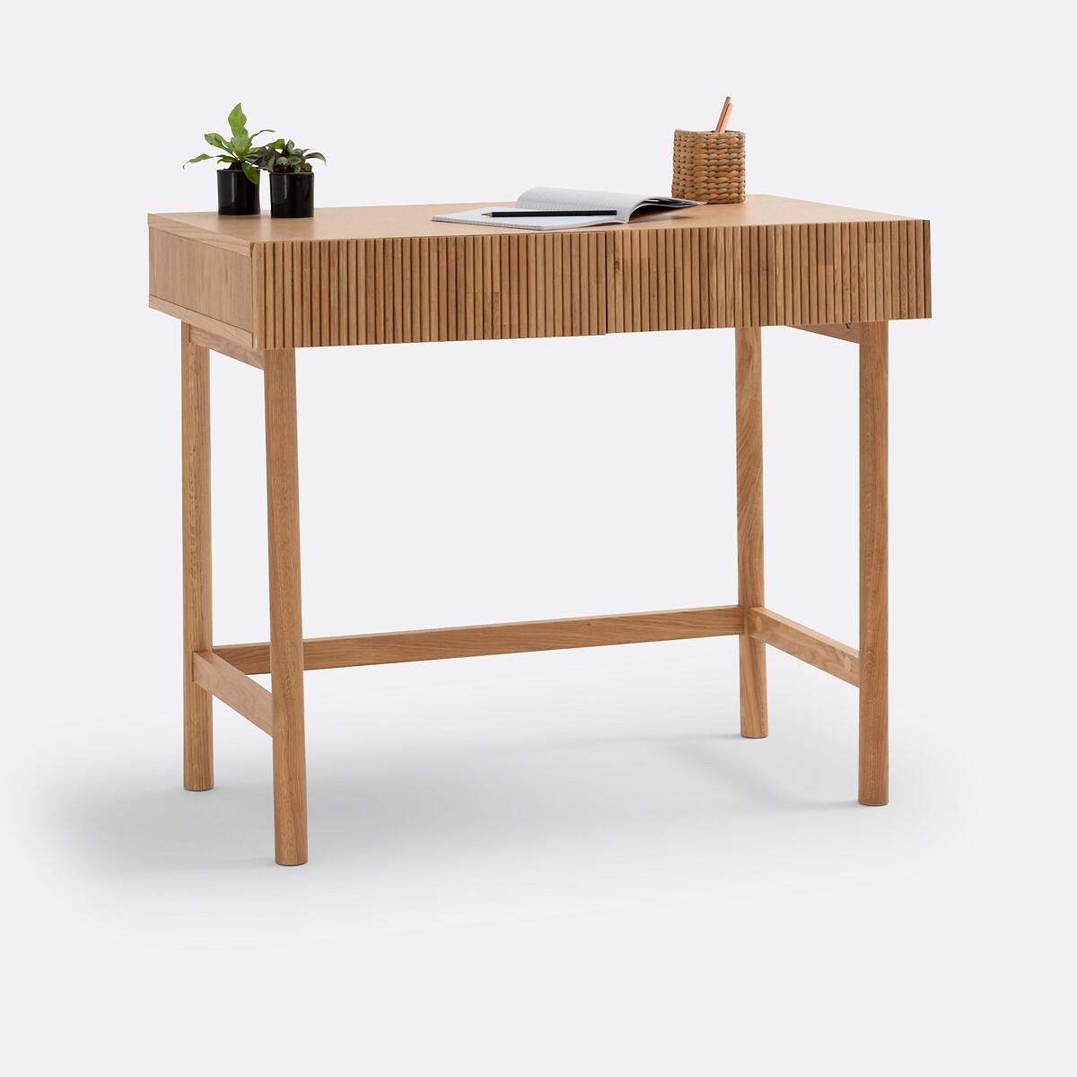 Pilpao Oak 2-Drawer Desk – image 2