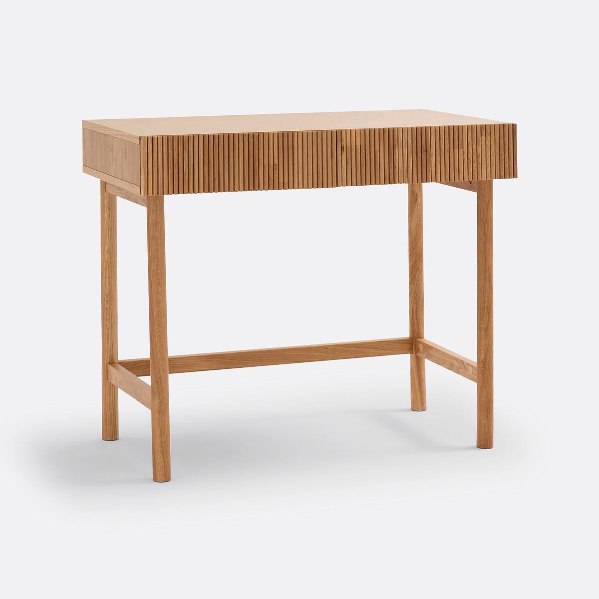 Pilpao Oak 2-Drawer Desk – image 3