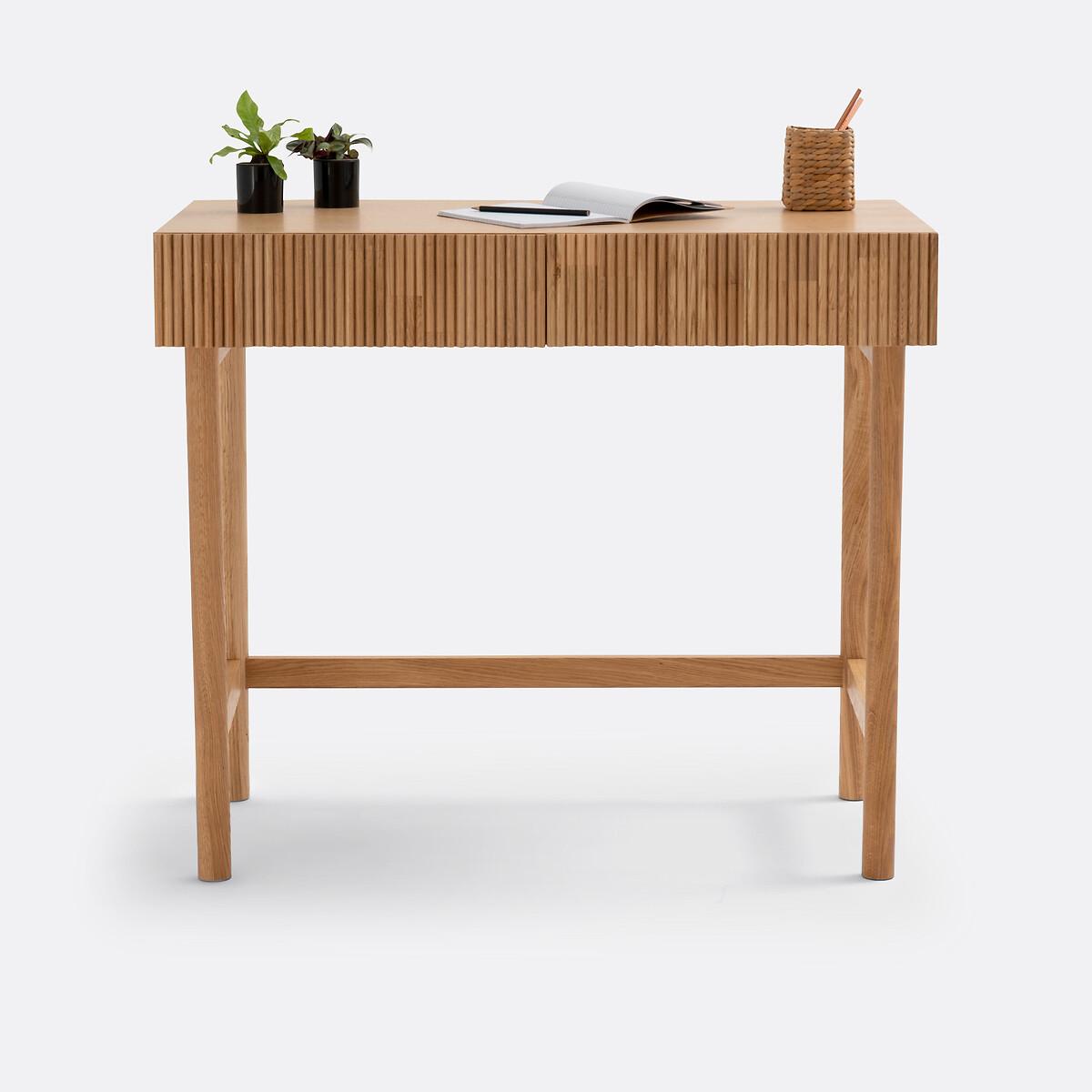 Pilpao Oak 2-Drawer Desk – image 4