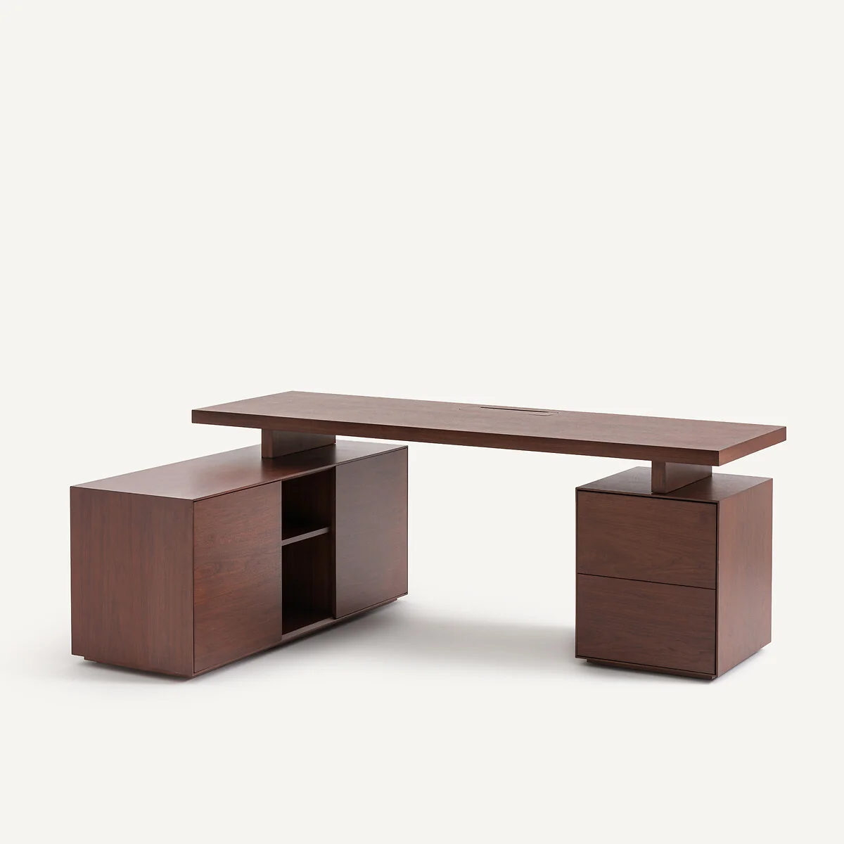 Mikube Walnut Veneer Desk Top, Width 200cm – image 7
