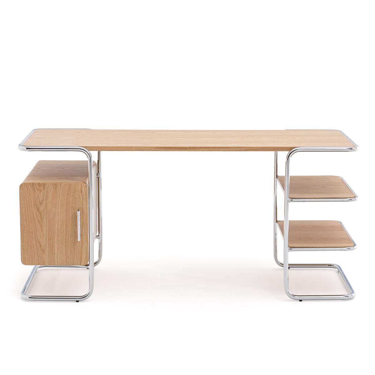 Emlyn Oak & Metal Tube Desk – image 2