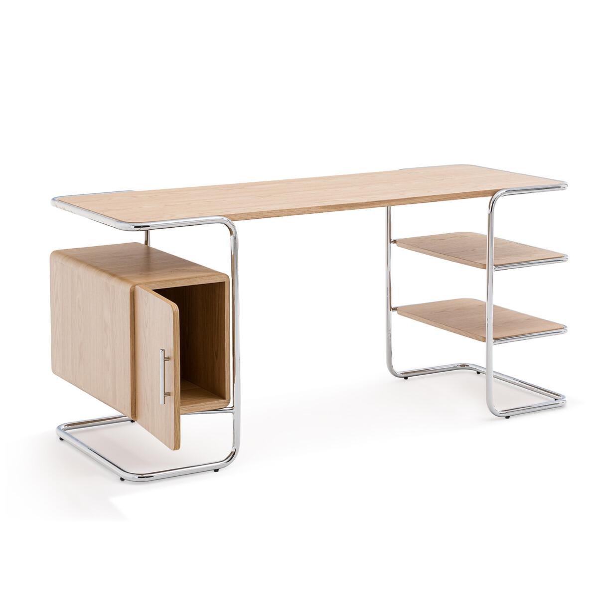 Emlyn Oak & Metal Tube Desk – image 3