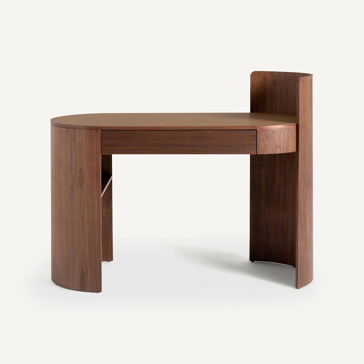 Abbas Desk in Walnut Veneer and Leather – image 3