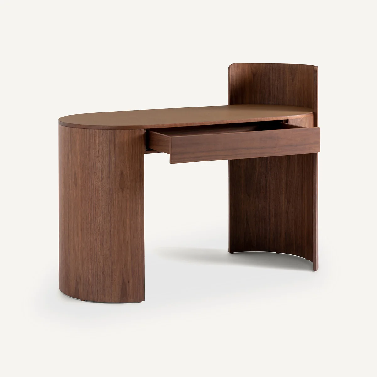 Abbas Desk in Walnut Veneer and Leather – image 4