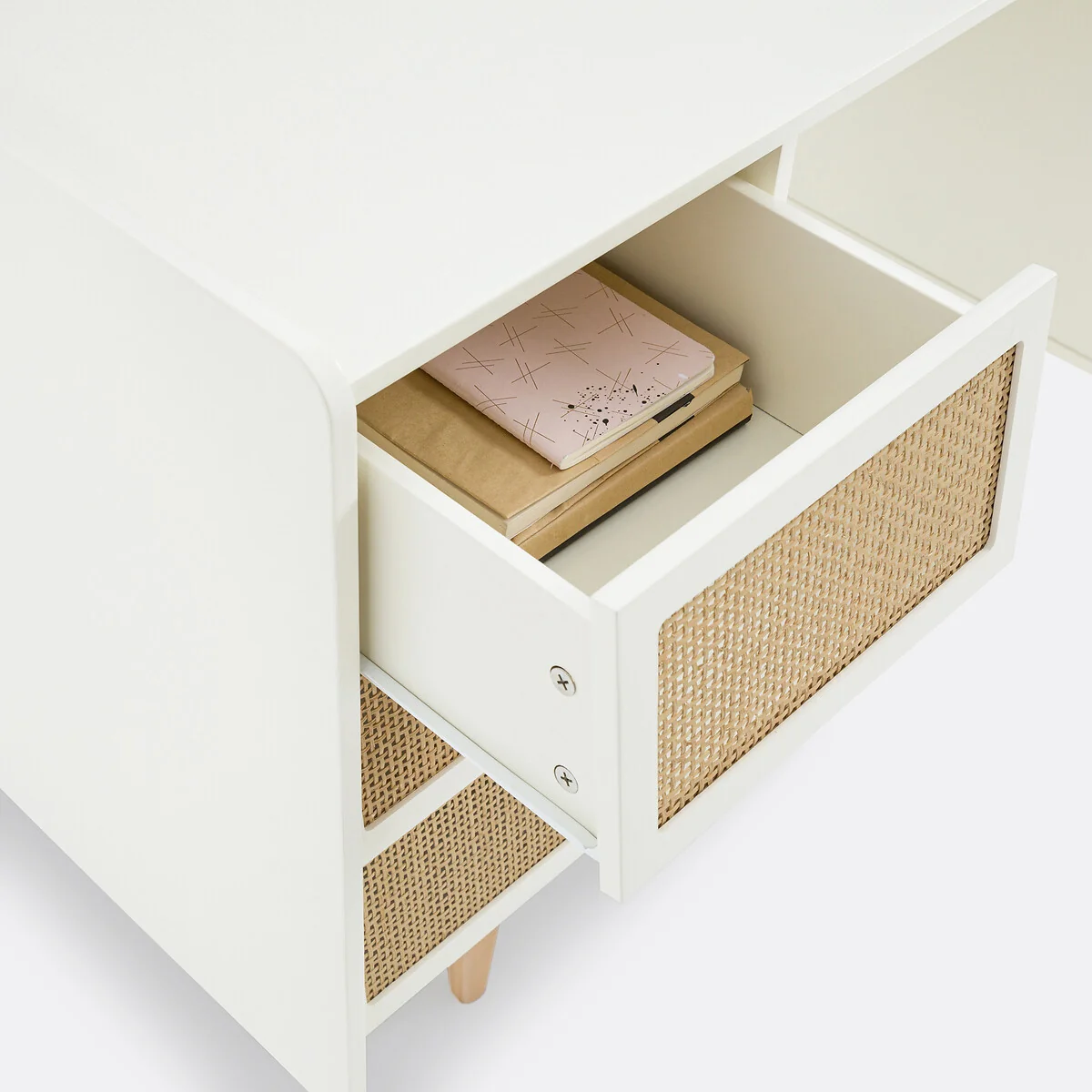 Kaya 6-Drawer Desk with 2 Cabinets – image 4