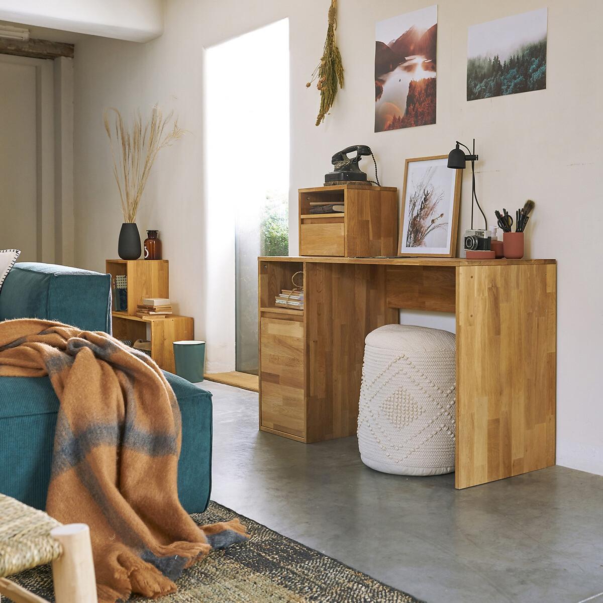 Edgar Solid Oak Desk – image 7