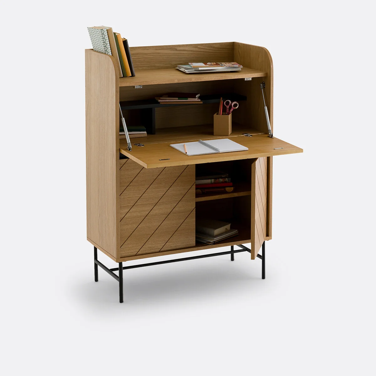 Cameron Ash Veneer Secretary Desk – image 3