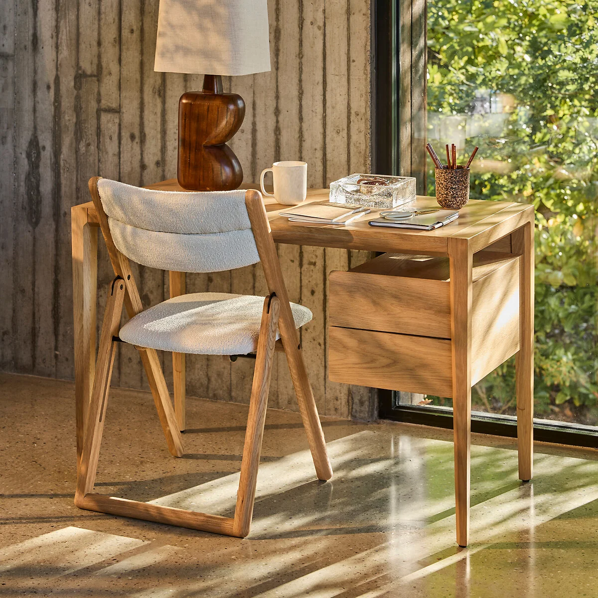 Nizou Desk in Oak and Oak Veneer, Designed By Emmanuel Gallina – image 2