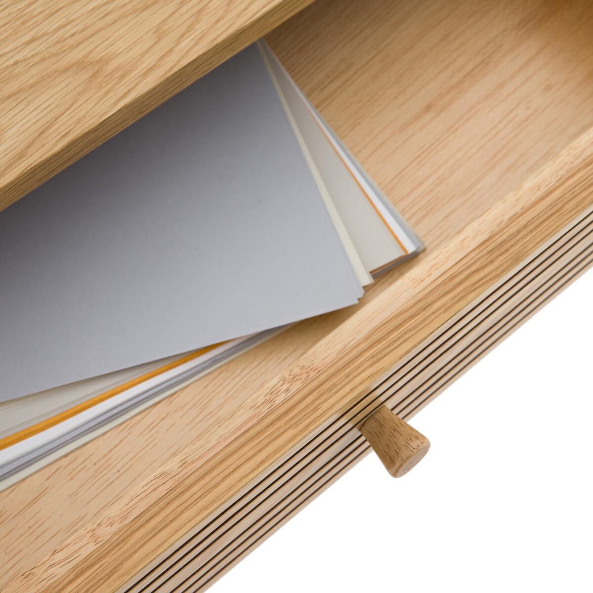 Briniac Oak Veneer Desk – image 5