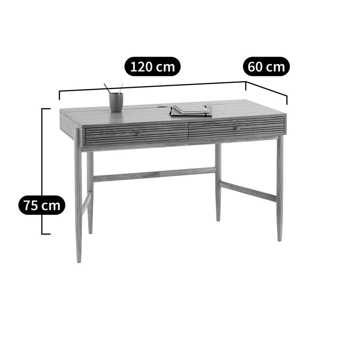 Briniac Oak Veneer Desk – image 9
