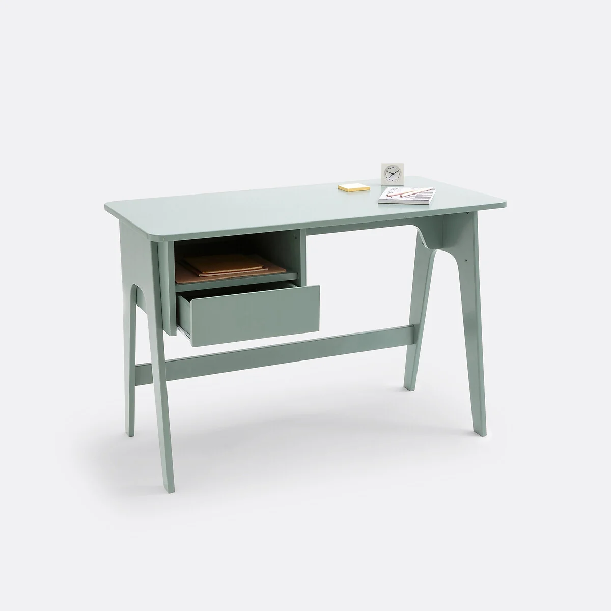 Adil Retro Vintage Style Pine Desk – image 3