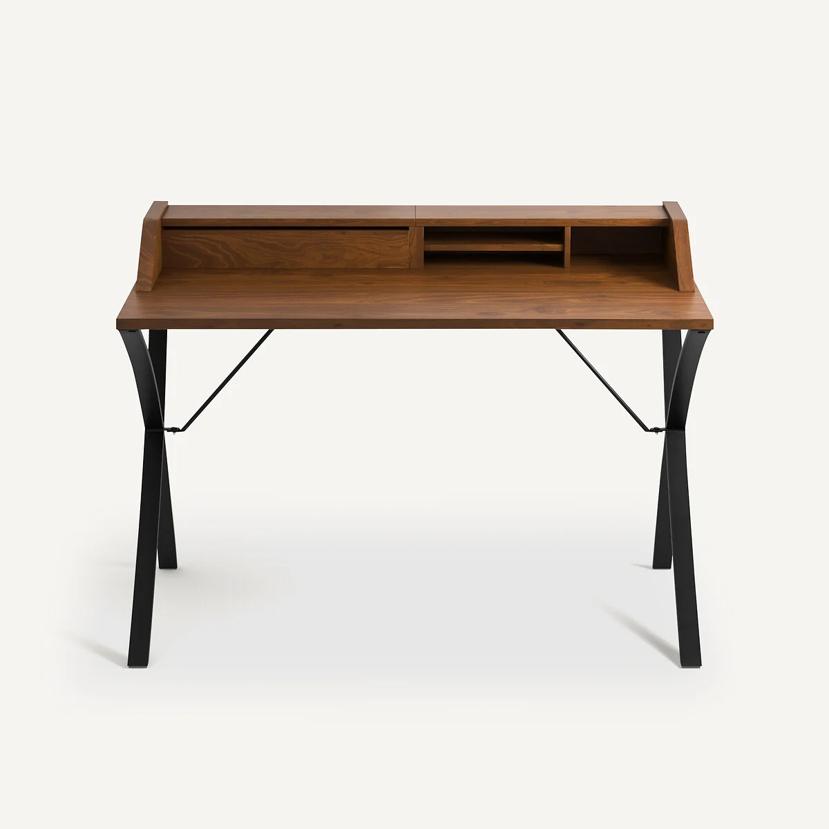 Epitre Walnut & Metal Secretary Desk – image 2
