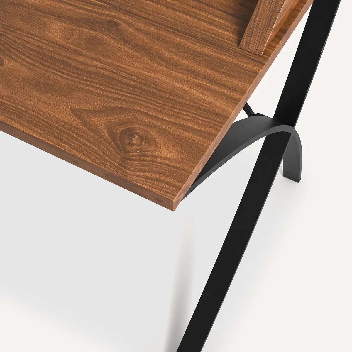 Epitre Walnut & Metal Secretary Desk – image 4