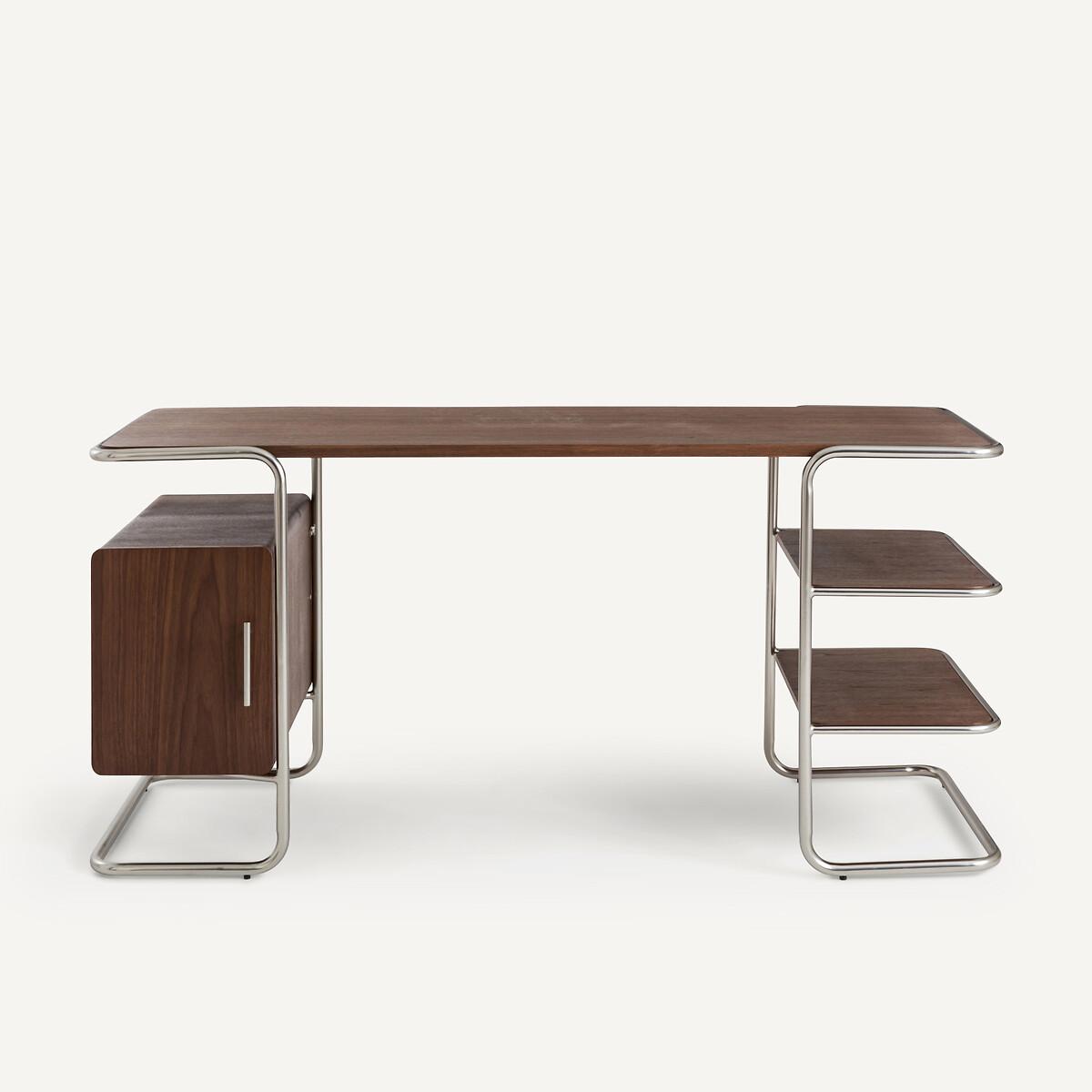 Emlyn Walnut & Metal Tube Frame Desk – image 3