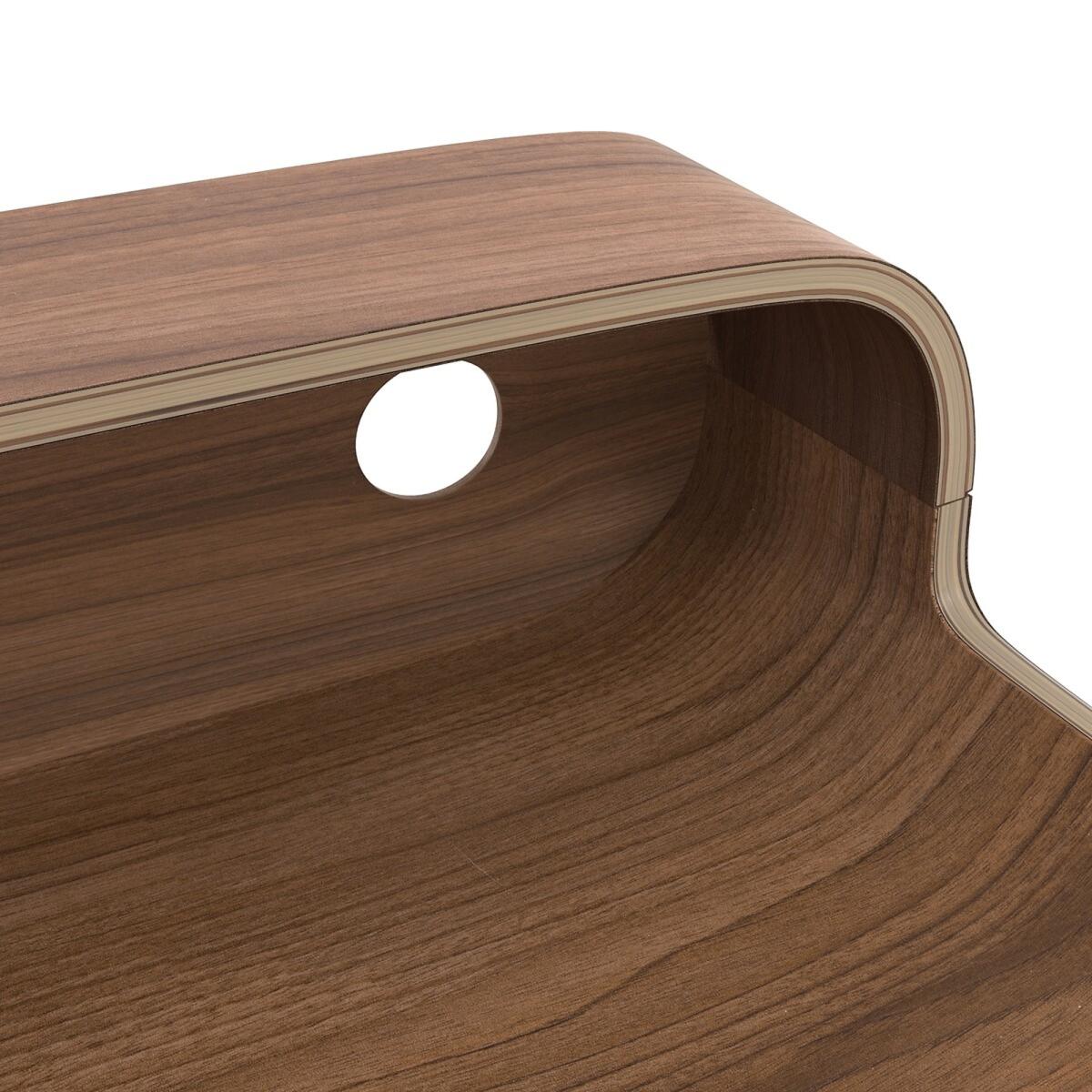 Vernan Walnut Veneered Desk – image 3
