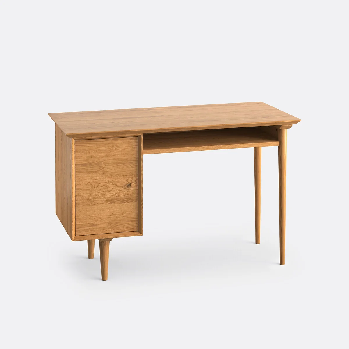Quilda Vintage-Style Desk with 1 Cupboard – image 3