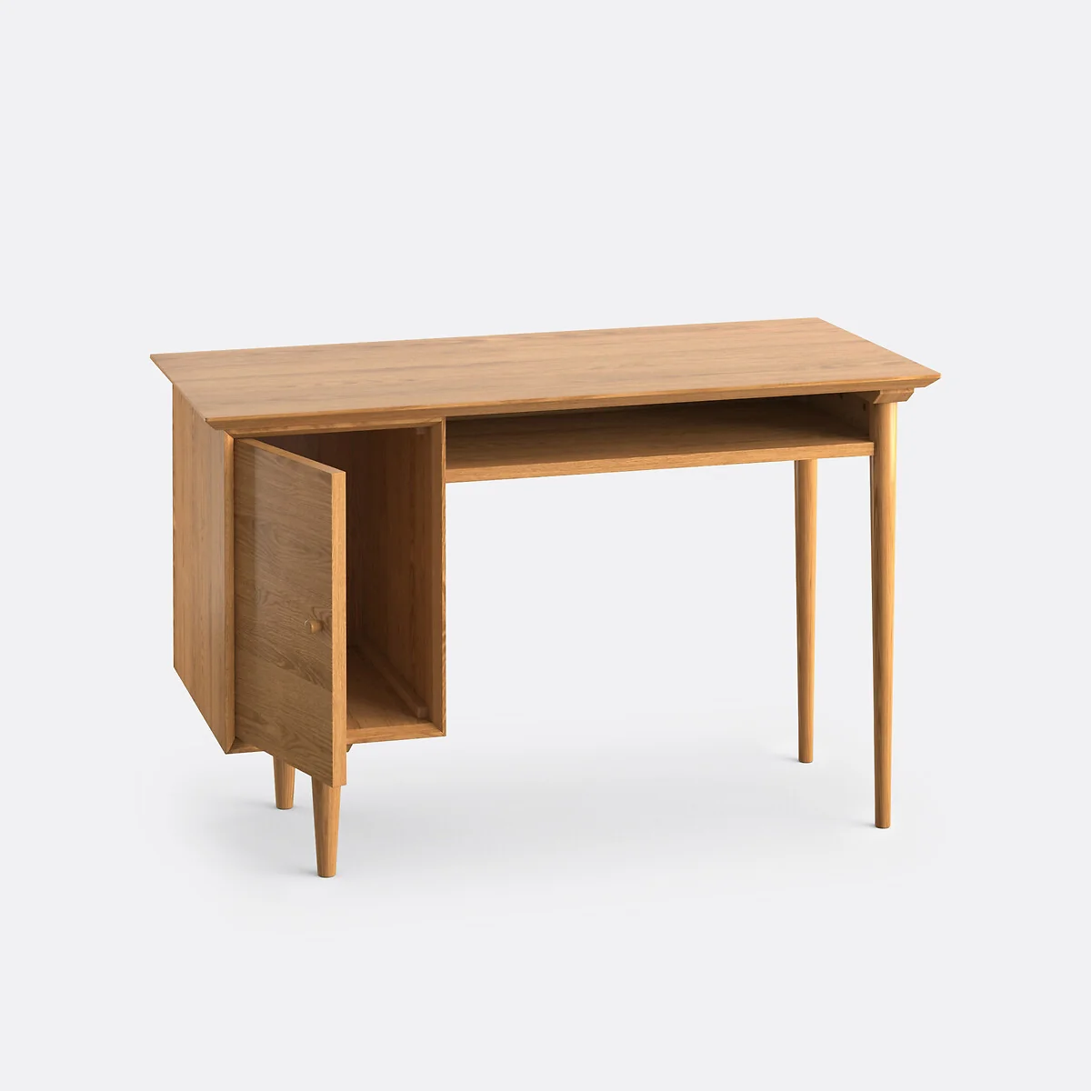 Quilda Vintage-Style Desk with 1 Cupboard – image 4