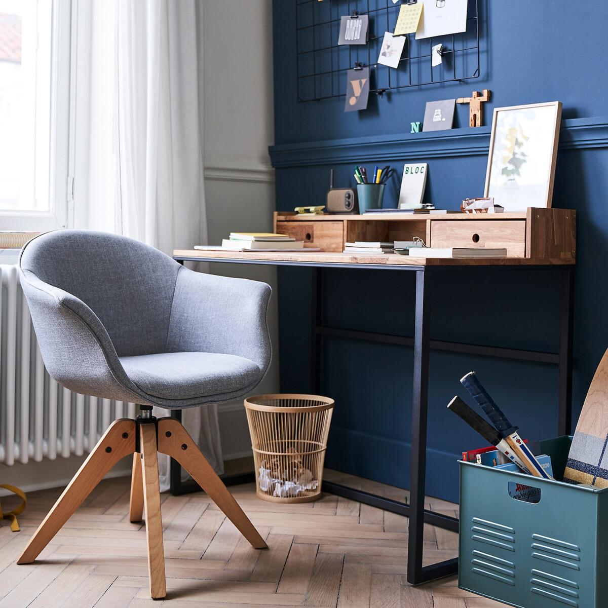 Hiba Oak & Metal Unit Desk – image 7