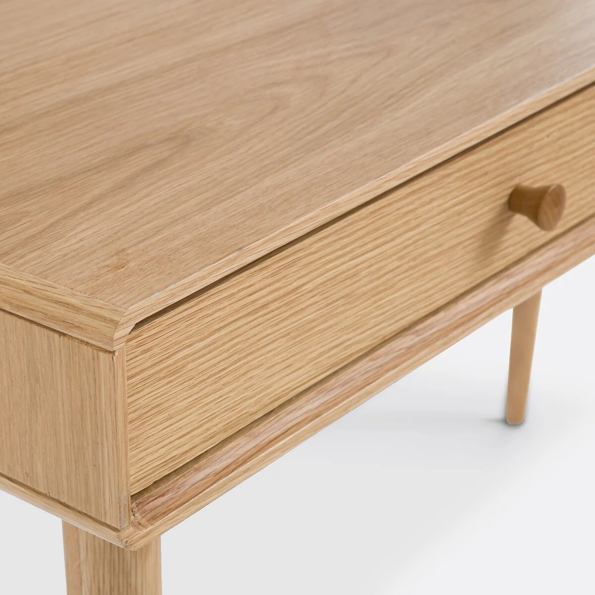 Miji Oak Veneer 2-Drawer Desk – image 5