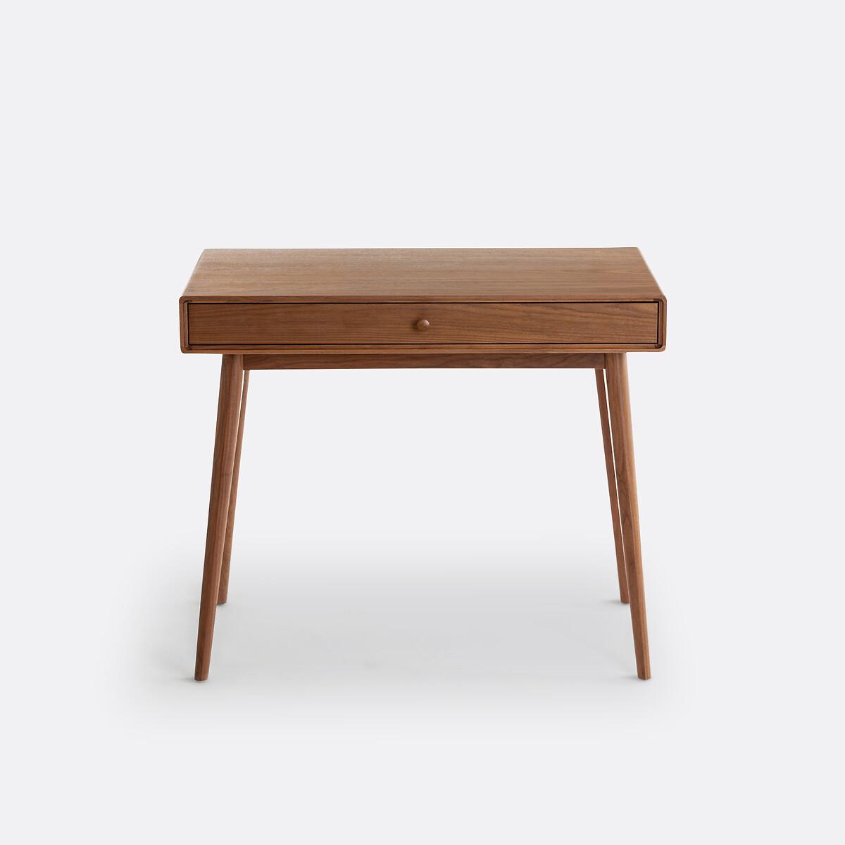 Miji 1-Drawer Walnut Veneer Desk – image 4