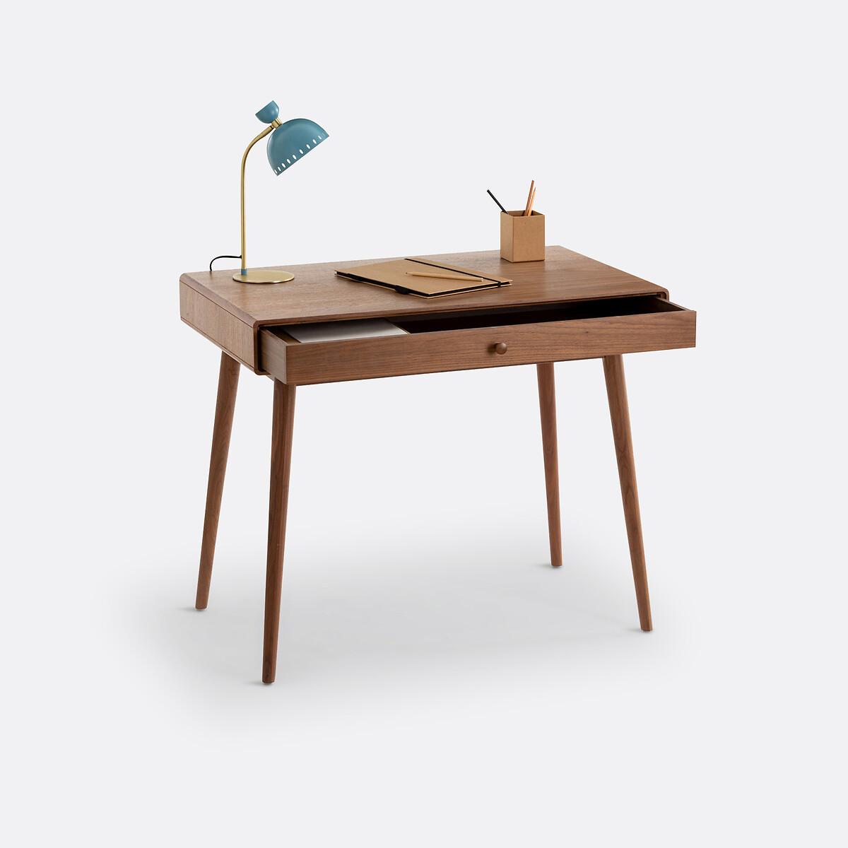 Miji 1-Drawer Walnut Veneer Desk – image 5