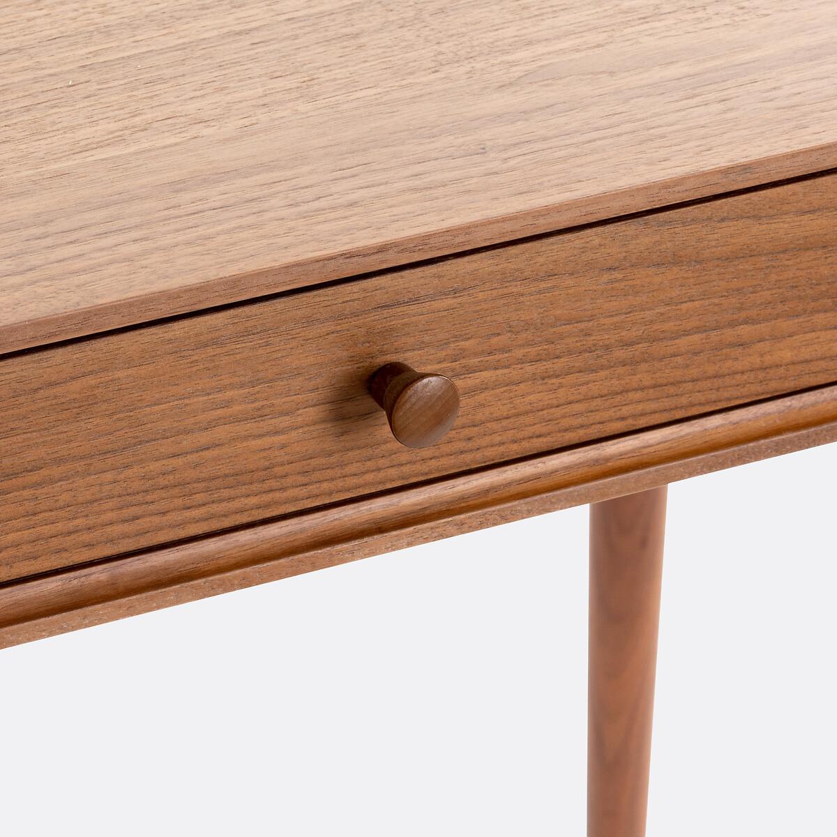 Miji 1-Drawer Walnut Veneer Desk – image 7