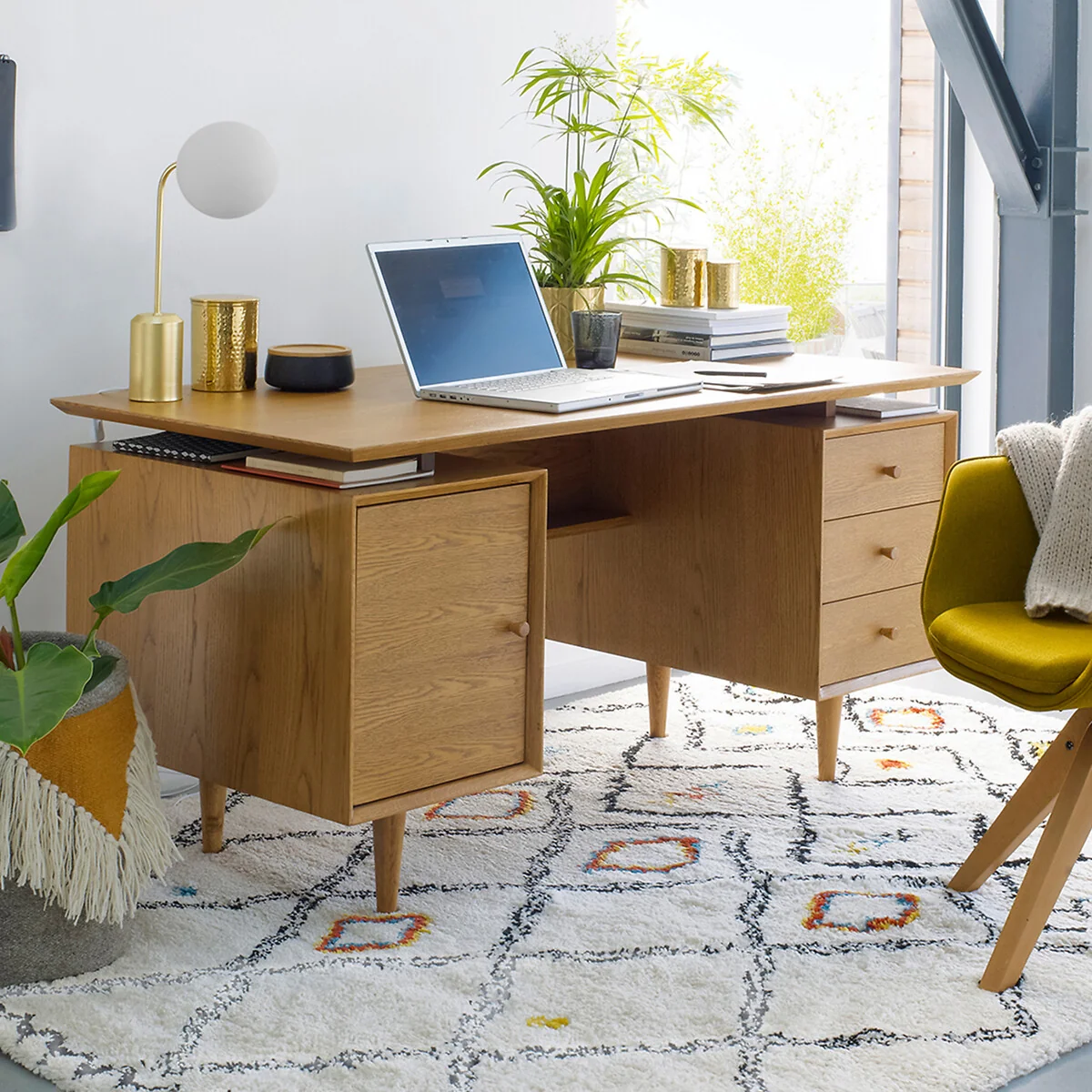 Quilda Vintage Double Unit Desk – image 2
