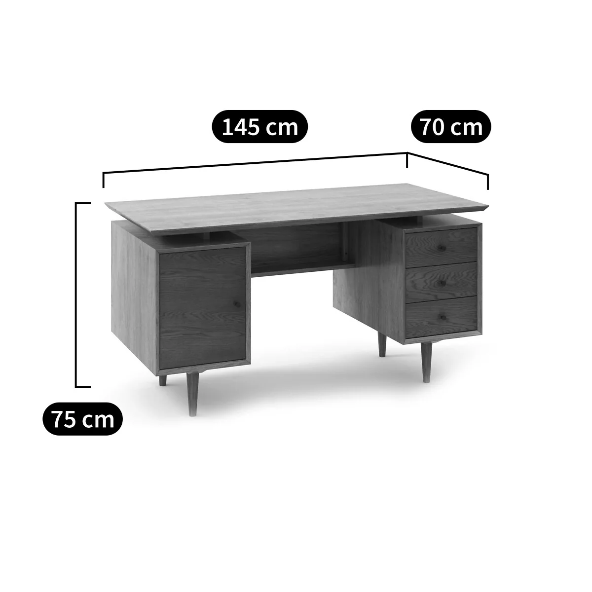 Quilda Vintage Double Unit Desk – image 6