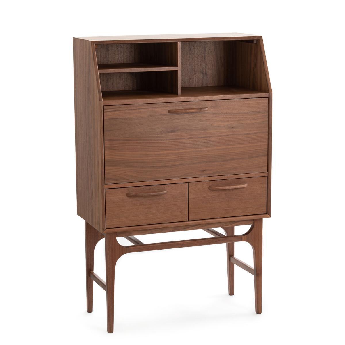 Larsen Vintage Walnut Secretary Desk – image 2