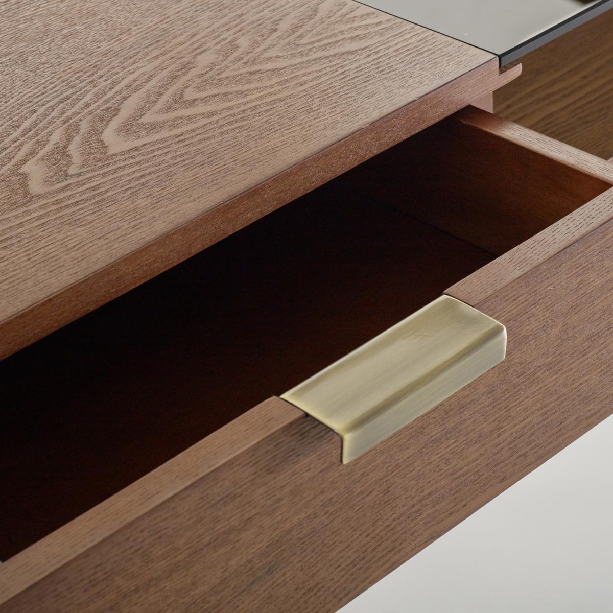 Arlon Walnut & Metal Contemporary Design Desk – image 4