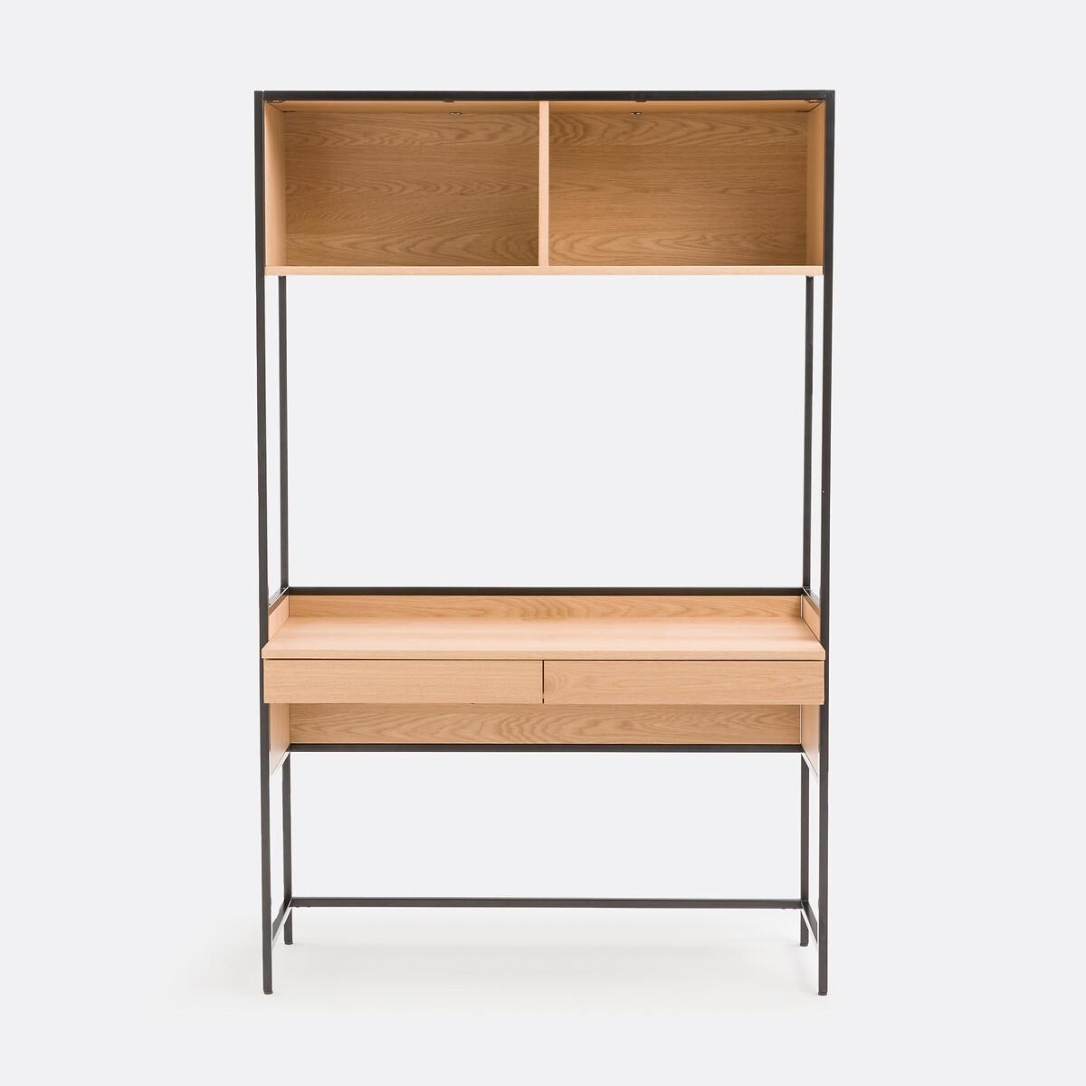 Volga Desk with Shelving, 2 Drawers + 2 Compartments – image 2