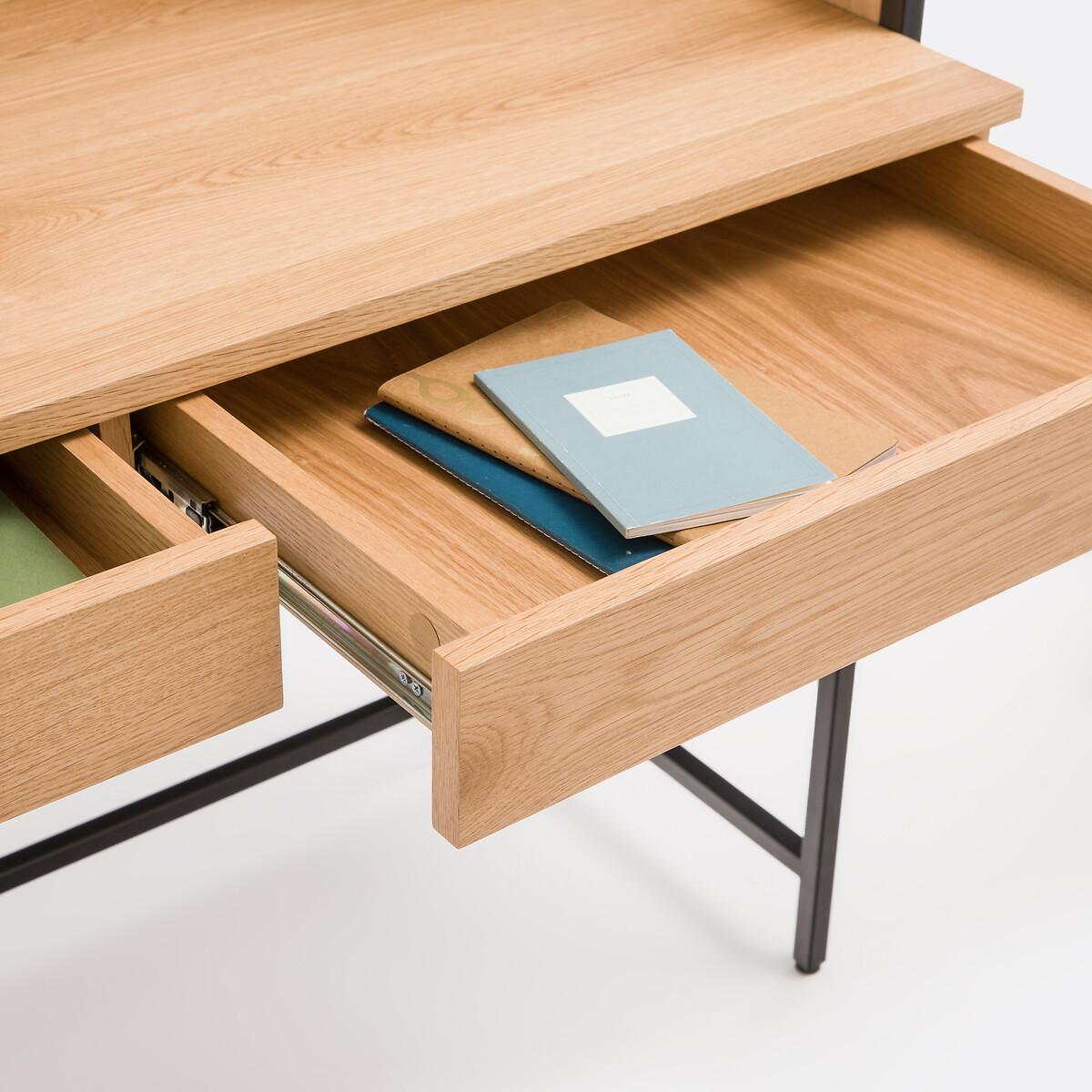 Volga Desk with Shelving, 2 Drawers + 2 Compartments – image 6