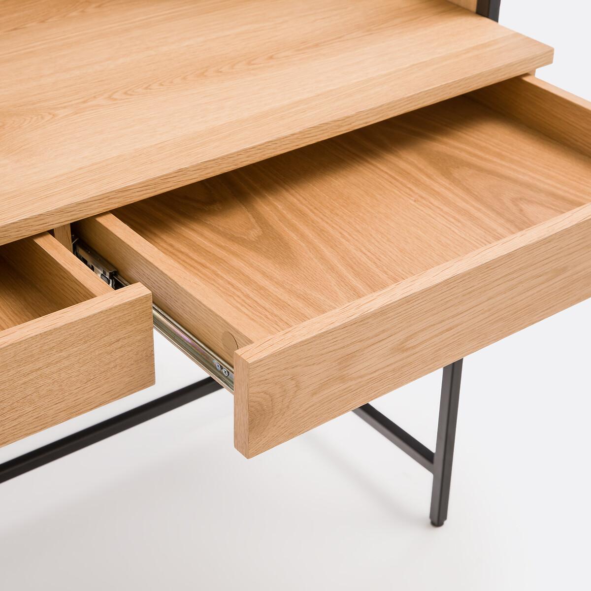 Volga Desk with Shelving, 2 Drawers + 2 Compartments – image 7