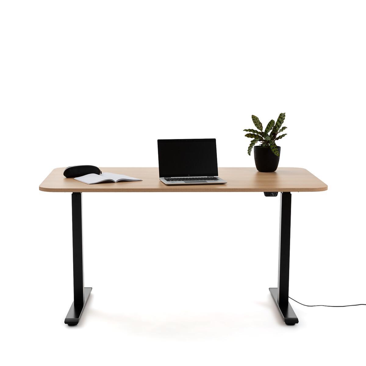 Ryta Oak Effect & Steel Electric Sit-Stand Desk – image 2