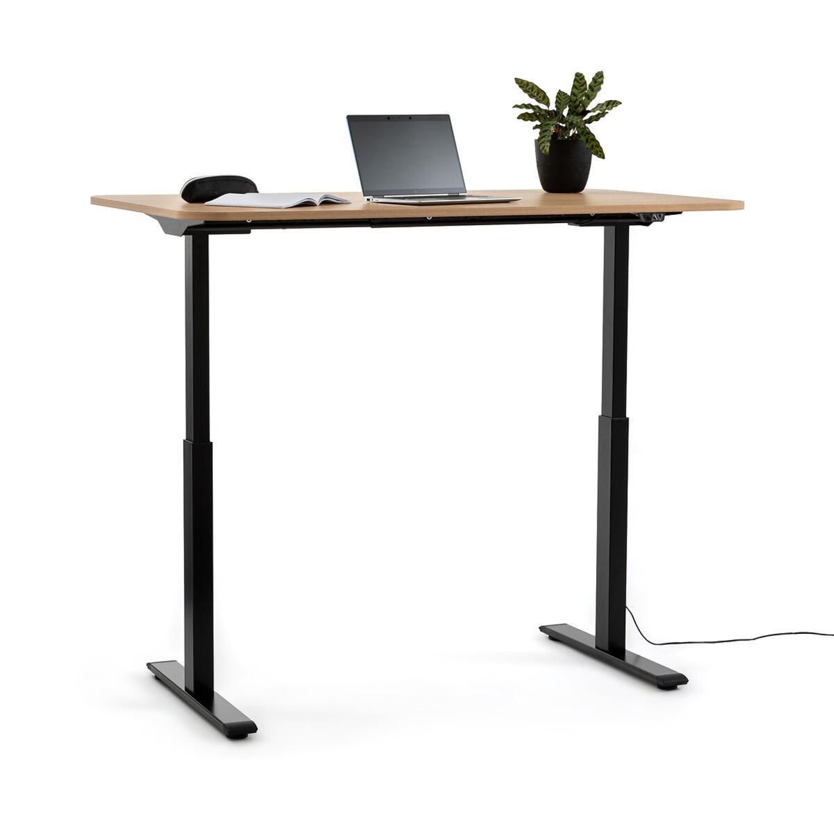 Ryta Oak Effect & Steel Electric Sit-Stand Desk – image 4