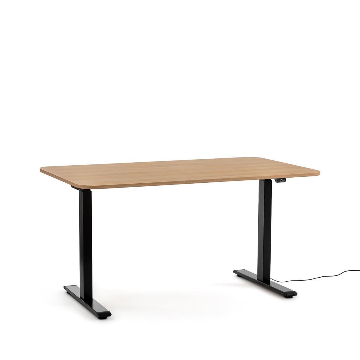 Ryta Oak Effect & Steel Electric Sit-Stand Desk – image 6
