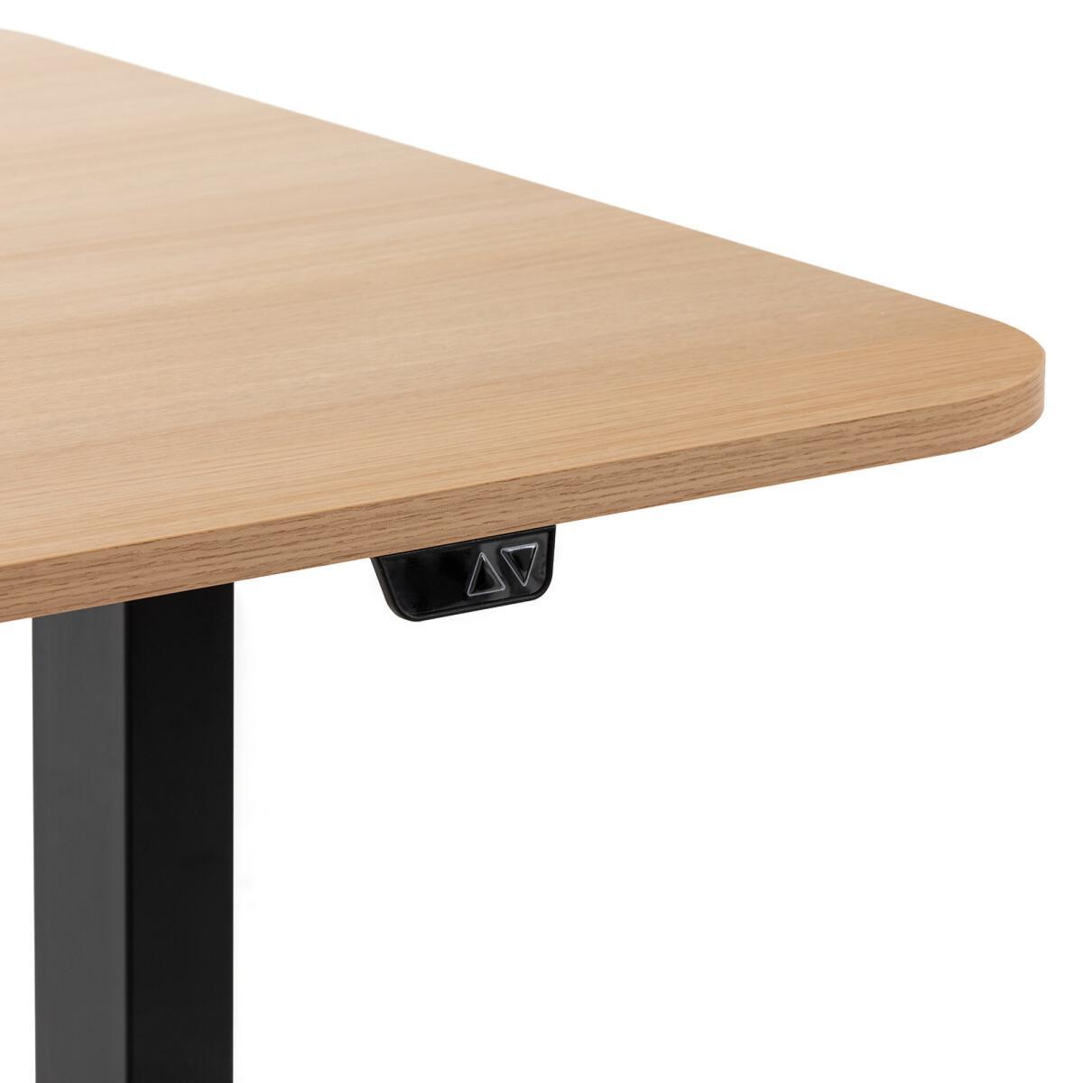 Ryta Oak Effect & Steel Electric Sit-Stand Desk – image 8