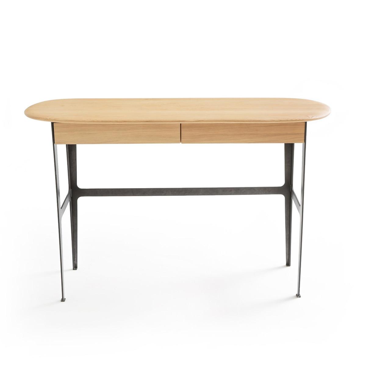 Addisson FSC Solid Oak and Oak Veneer Desk – image 2