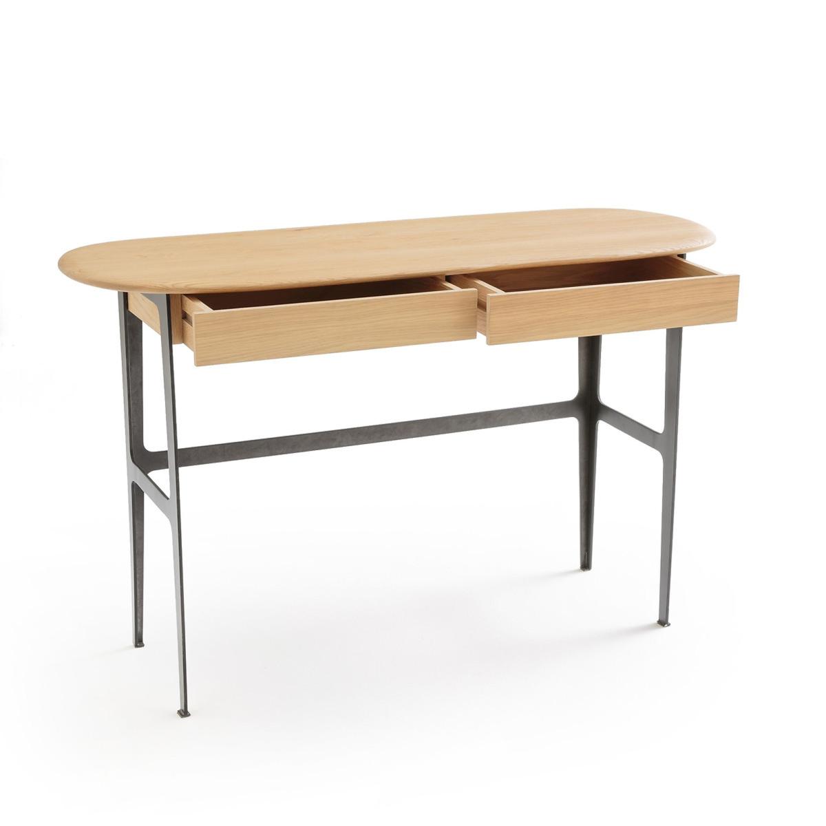 Addisson FSC Solid Oak and Oak Veneer Desk – image 3