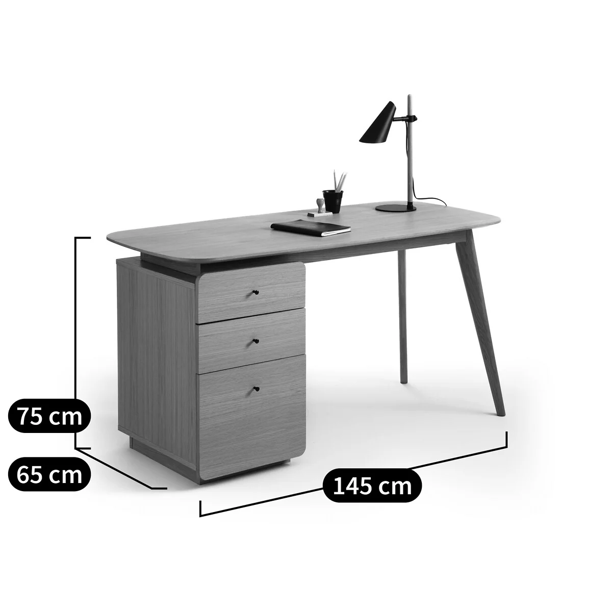 Biface 3-Drawer Desk – image 4
