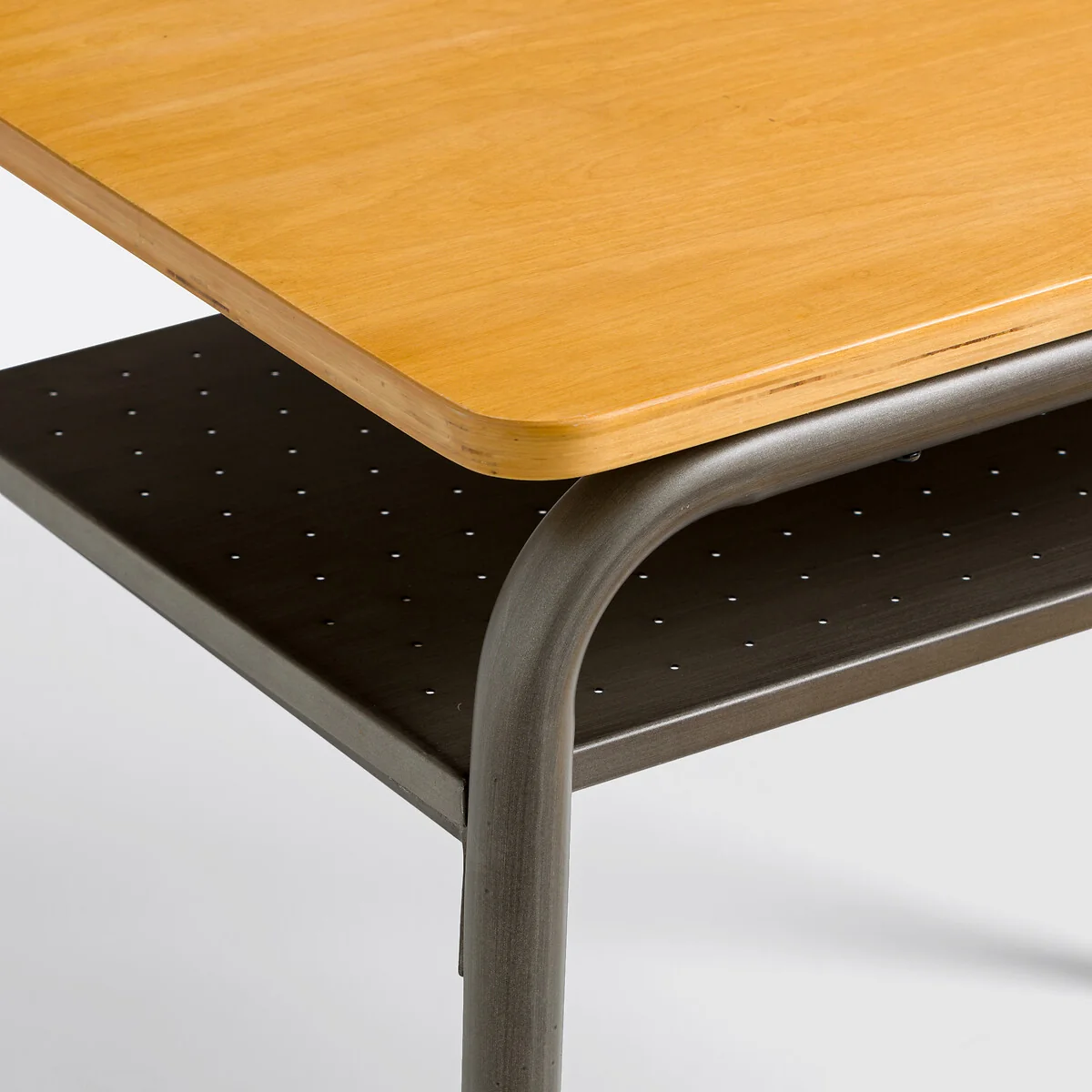 Buton Vintage Metal School Desk and Chair – image 4