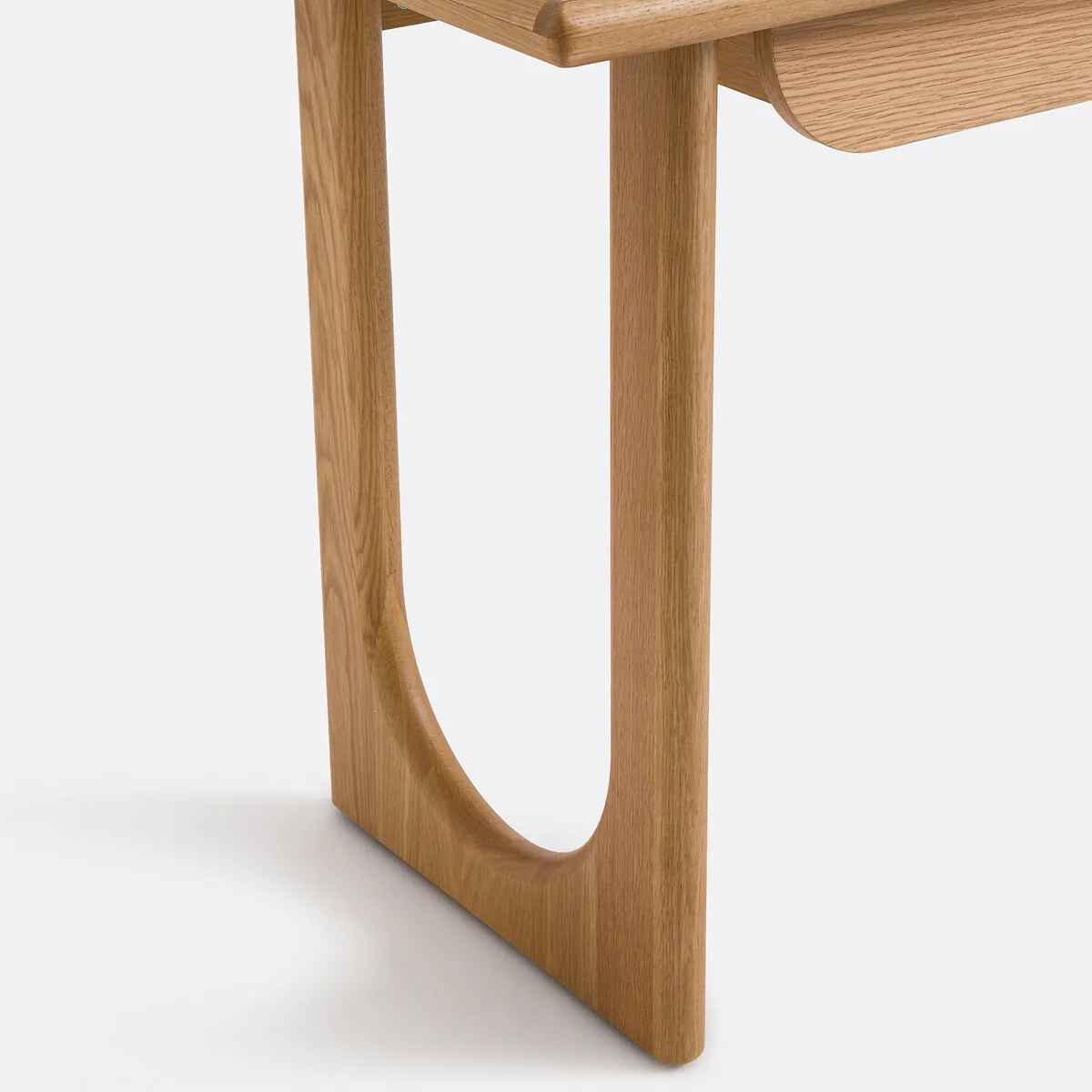 Douve Oak Desk in Oak Veneer with 1 Drawer – image 4