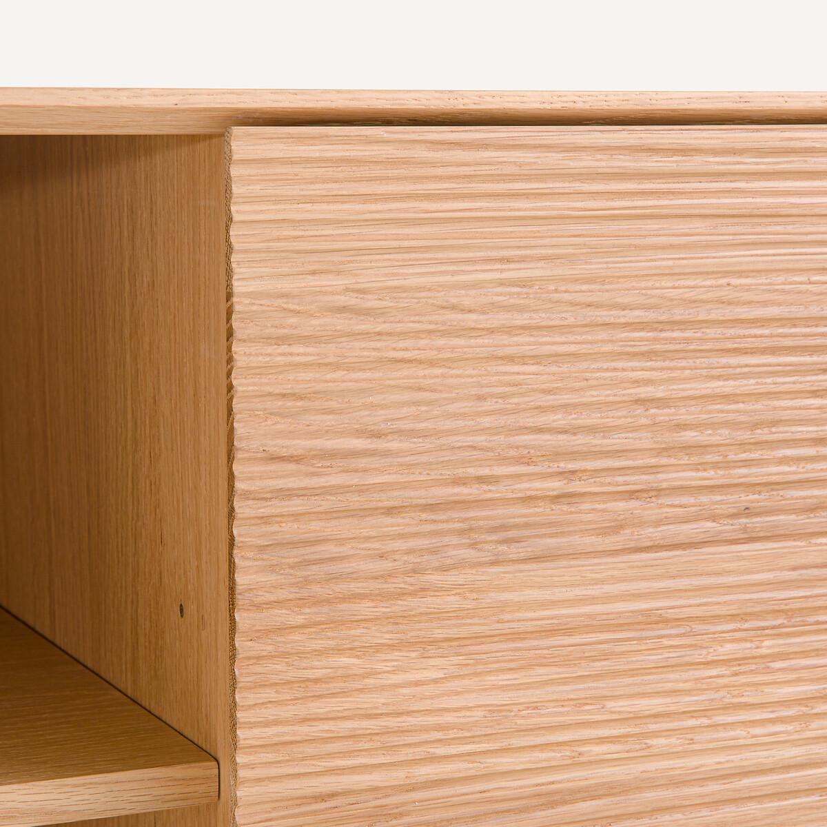 Mikube Oak and Veneer Desk with 2-Door Unit – image 6