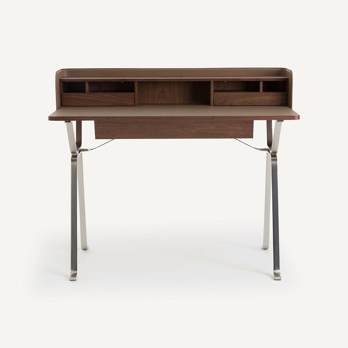 Nelsen Walnut Veneer Secretary Desk – image 3