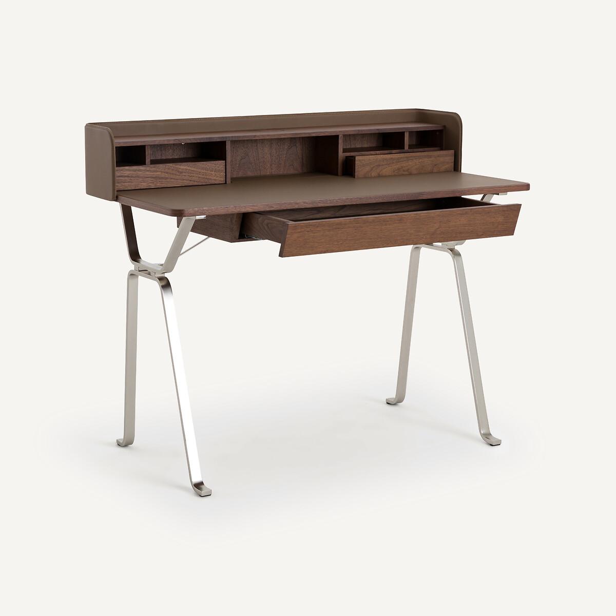 Nelsen Walnut Veneer Secretary Desk – image 4