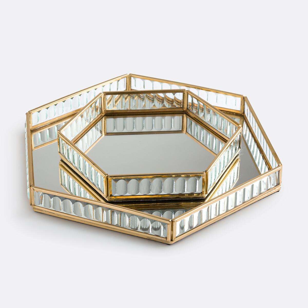 Uyova Brass and Glass Desk Tidy L21cm – image 5
