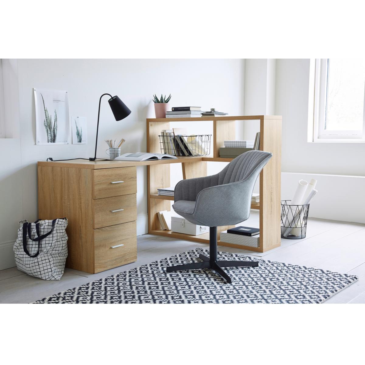 Fénon Reversible Desk with Bookcase – image 2