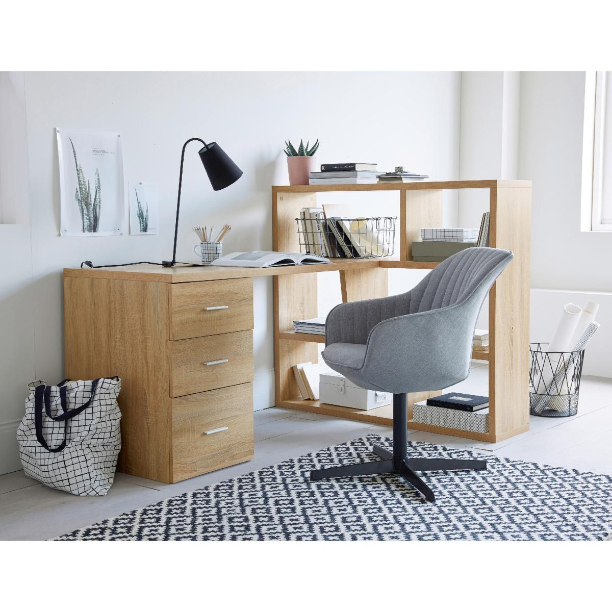 Fénon Reversible Desk with Bookcase – image 3